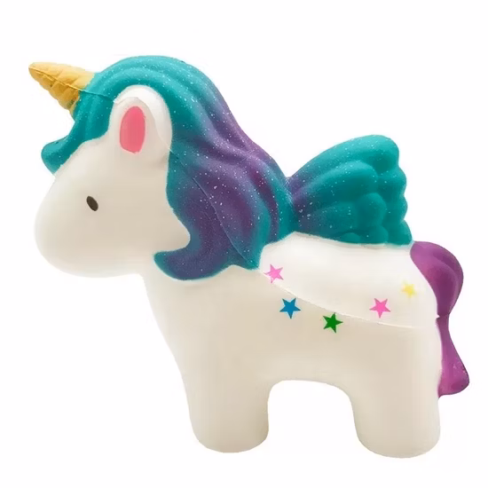 Venta de fábrica Squishy Unicornio Juguetes Squishies lento aumento Kawaii lindo color unicornio Juguetes para niños juguete para aliviar el estrés Juguetes